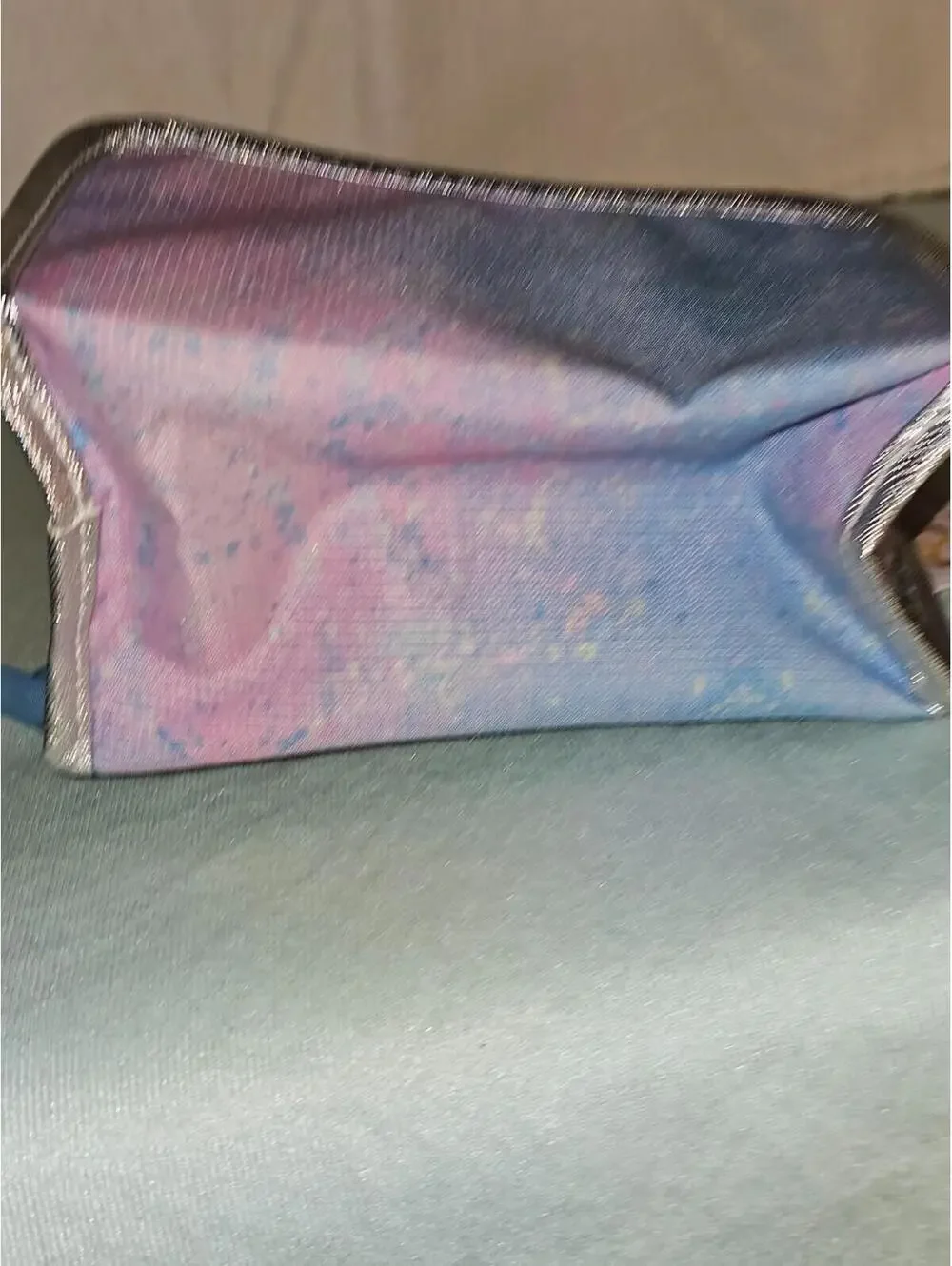 Conair Cosmetic Bag – Holographic Pastel Makeup Organizer Travel Pouch